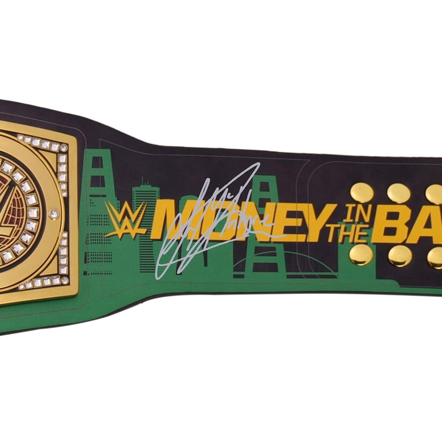 Drew McIntyre WWE Autographed 2024 Money in the Bank Replica Title Belt