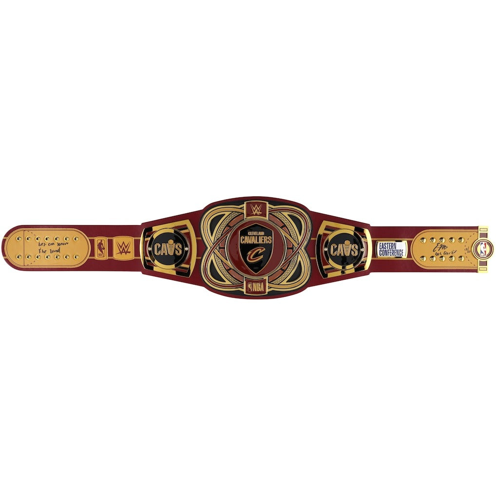 Evan Mobley Cleveland Cavaliers Autographed WWE Legacy Title Belt Championship Belt Store