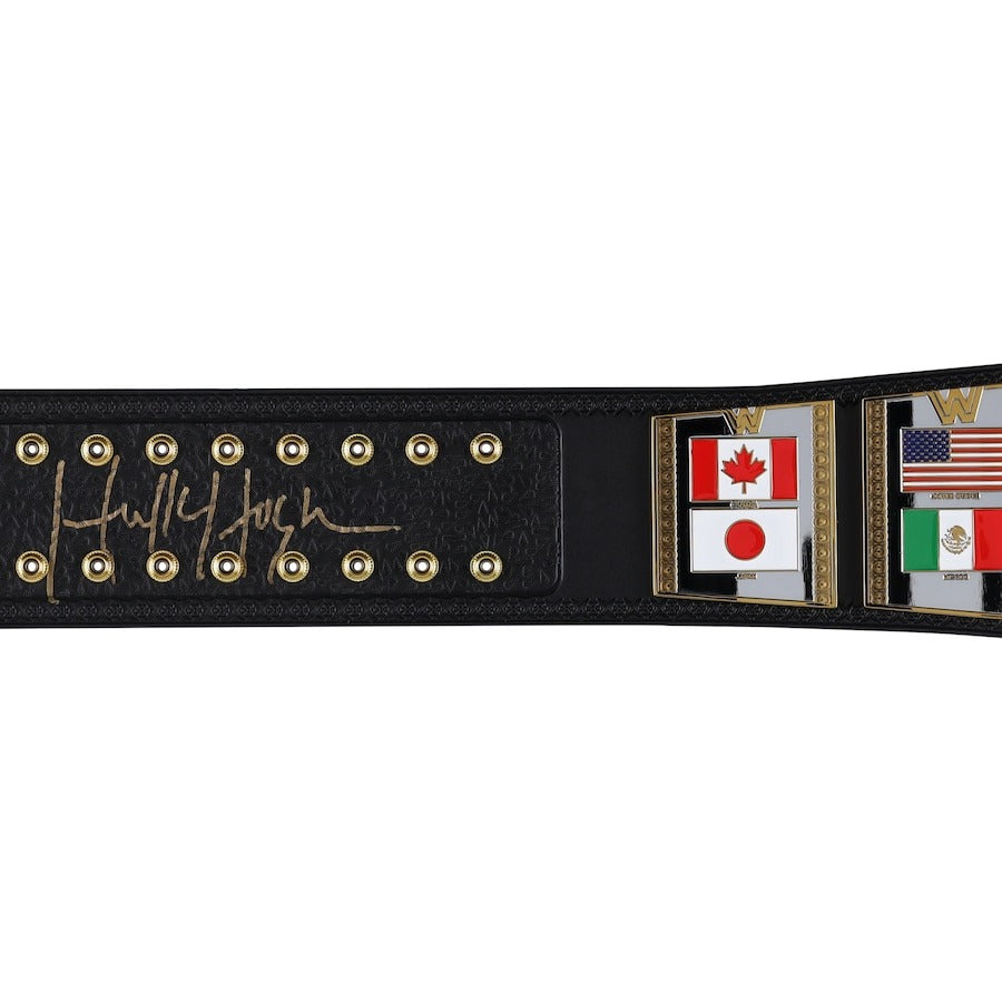 Hulk Hogan WWE Autographed Hogan Signature Series Replica Title Belt Championship Belt Store