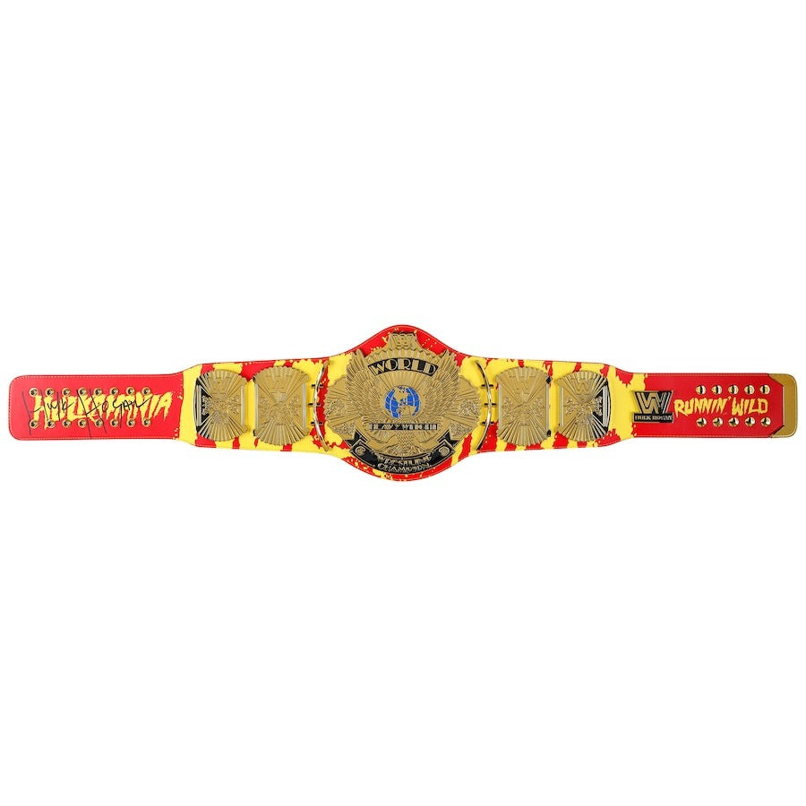 Hulk Hogan WWE Autographed Hogan Signature Series Replica Title Belt Championship Belt Store