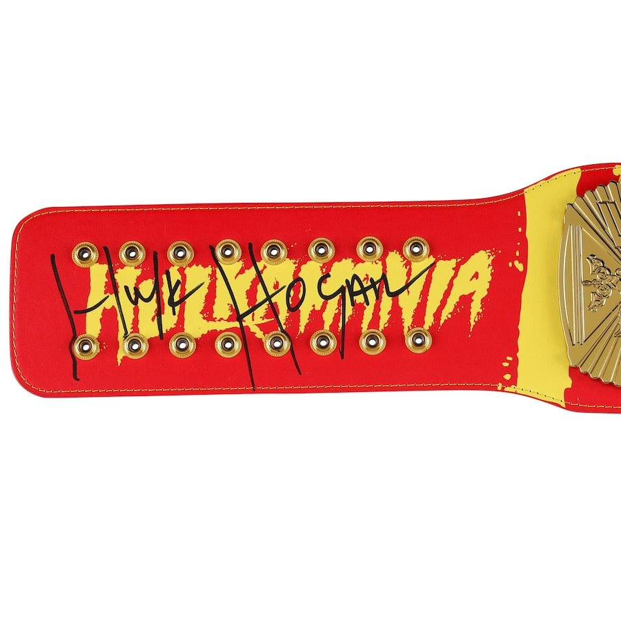 Hulk Hogan WWE Autographed Hogan Signature Series Replica Title Belt Championship Belt Store