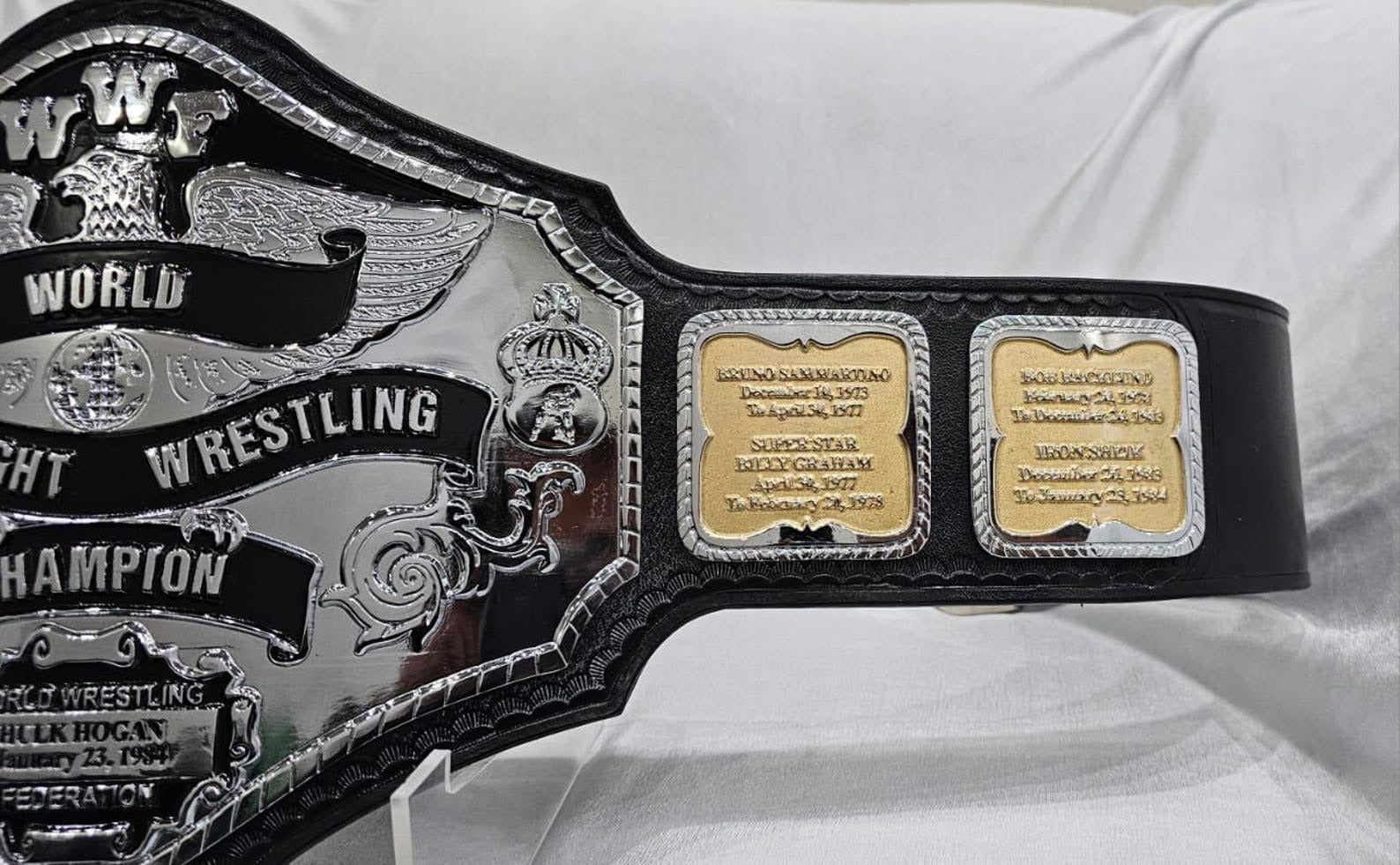 Hogan 84 Championship Belt Nickel Plated...!!! Championship Belt Store