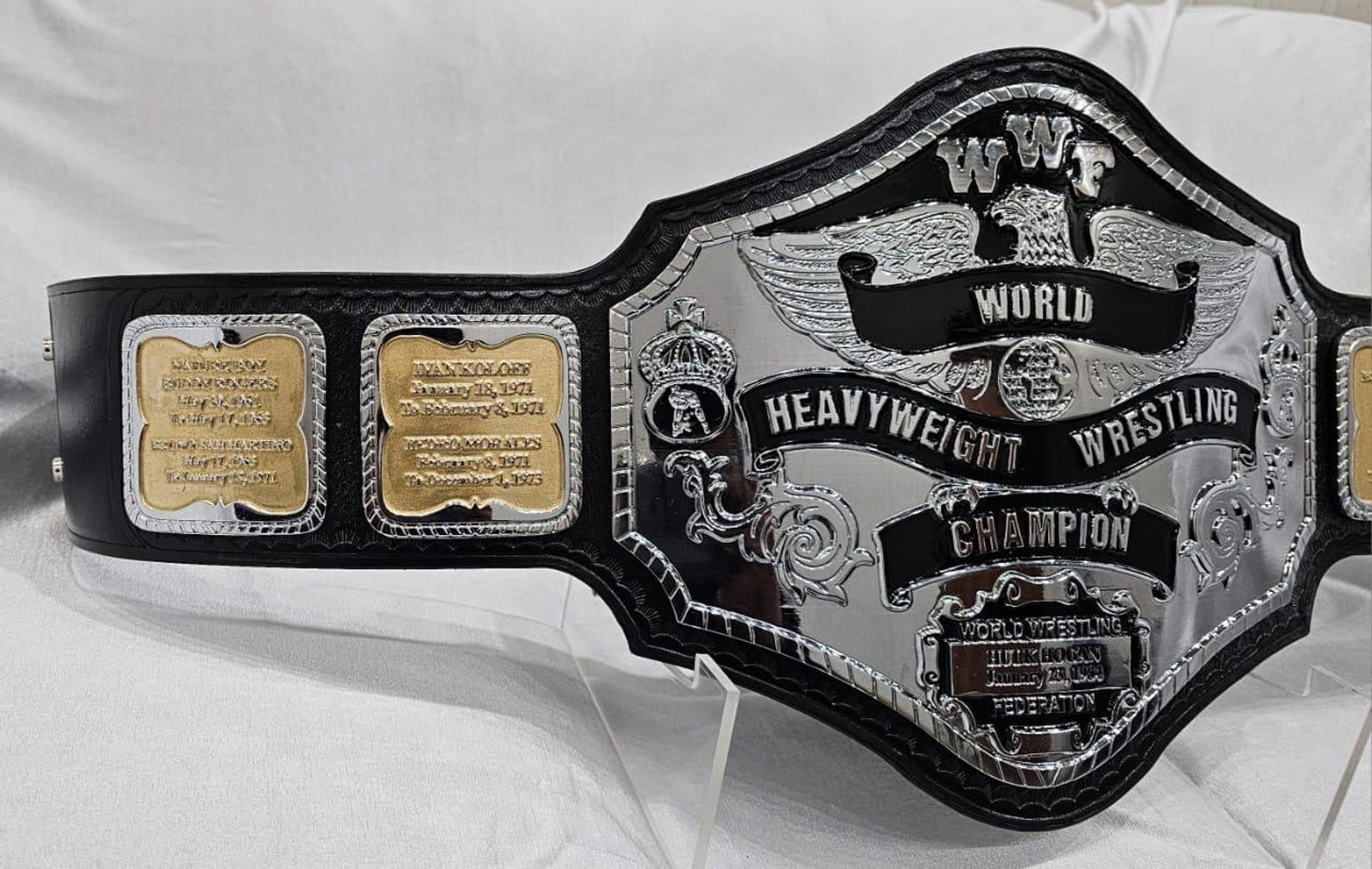 Hogan 84 Championship Belt Nickel Plated...!!! Championship Belt Store