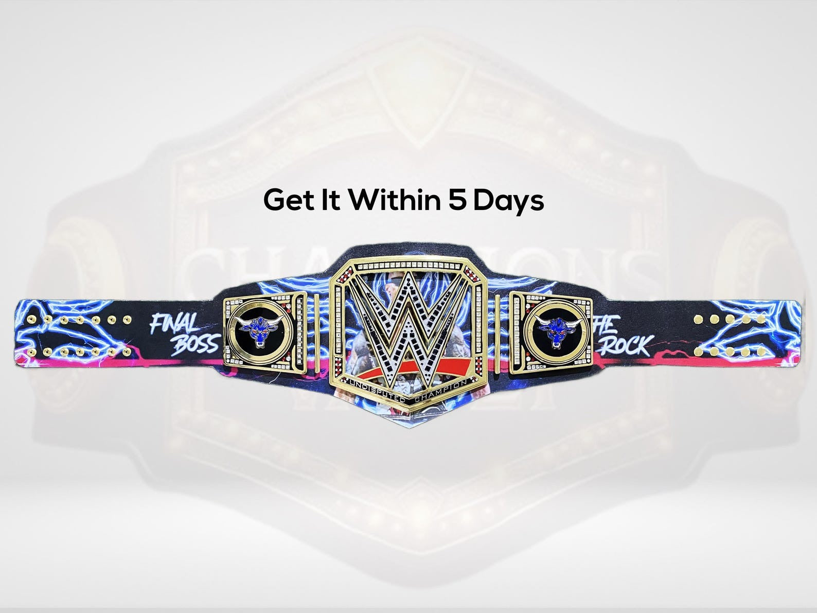 The Rock Custom Undisputed World Wrestling Championship Belt Championship Belt Store