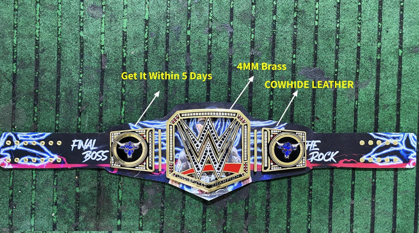 The Rock Custom Undisputed World Wrestling Championship Belt Championship Belt Store