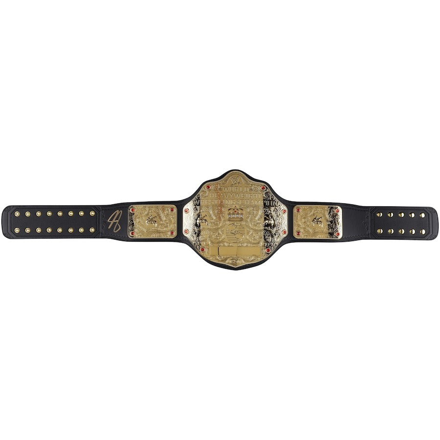 John Cena Autographed World Heavyweight Championship Replica Title Belt Championship Belt Store