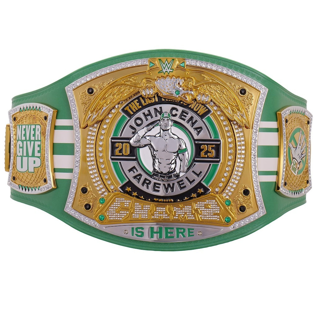 John Cena Farewell Tour 2025 Boston Spinner Championship Replica Title Belt Championship Belt Store