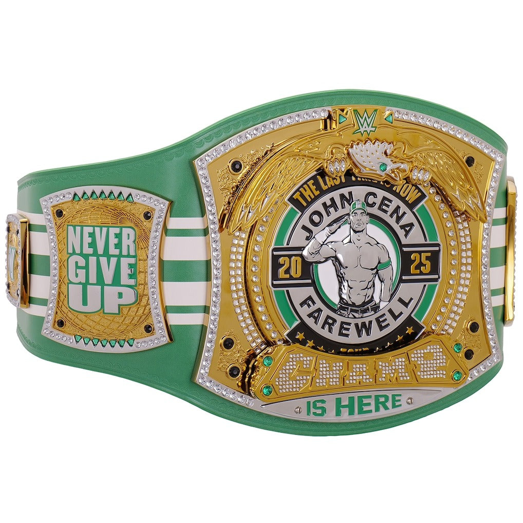 John Cena Farewell Tour 2025 Boston Spinner Championship Replica Title Belt Championship Belt Store