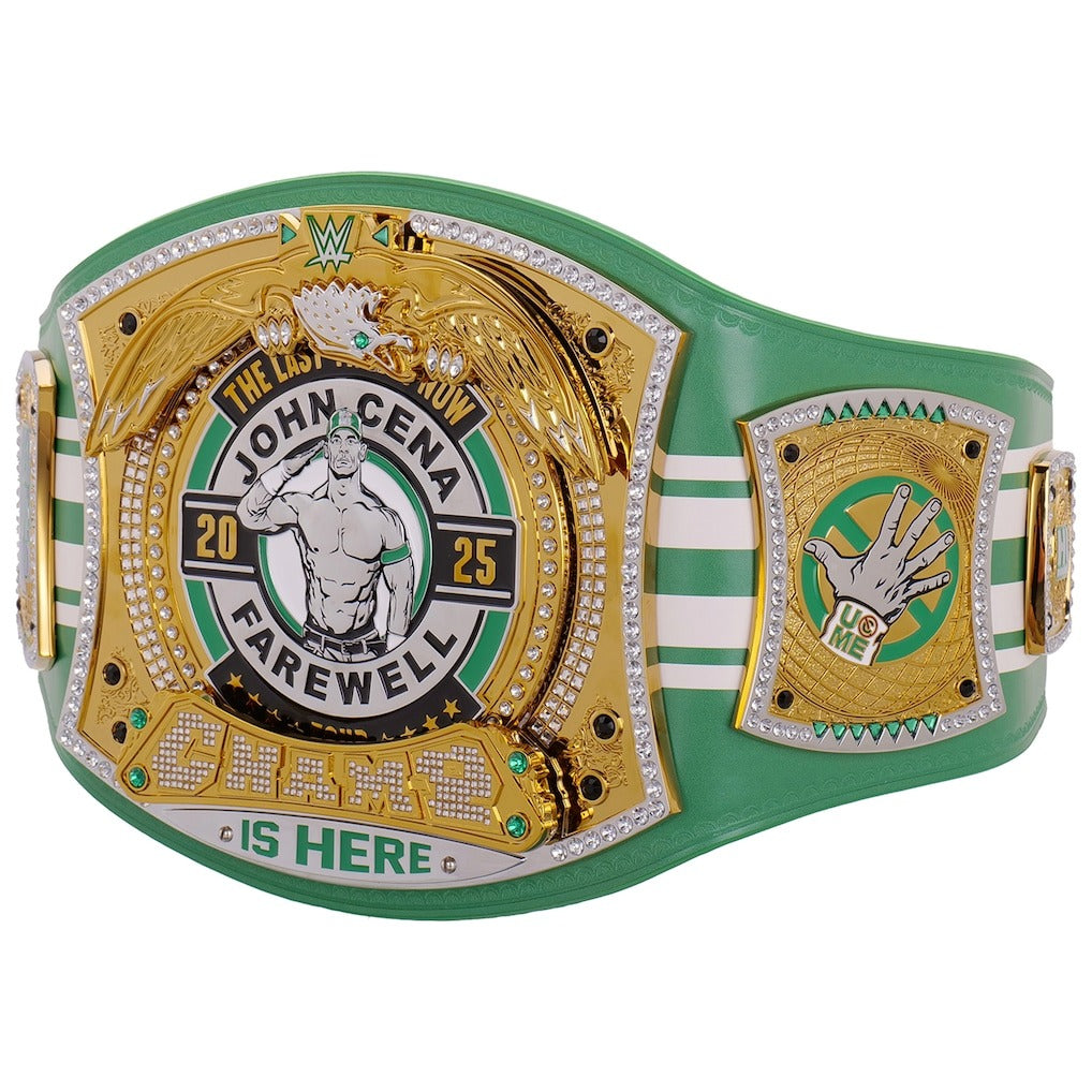 John Cena Farewell Tour 2025 Boston Spinner Championship Replica Title Belt Championship Belt Store