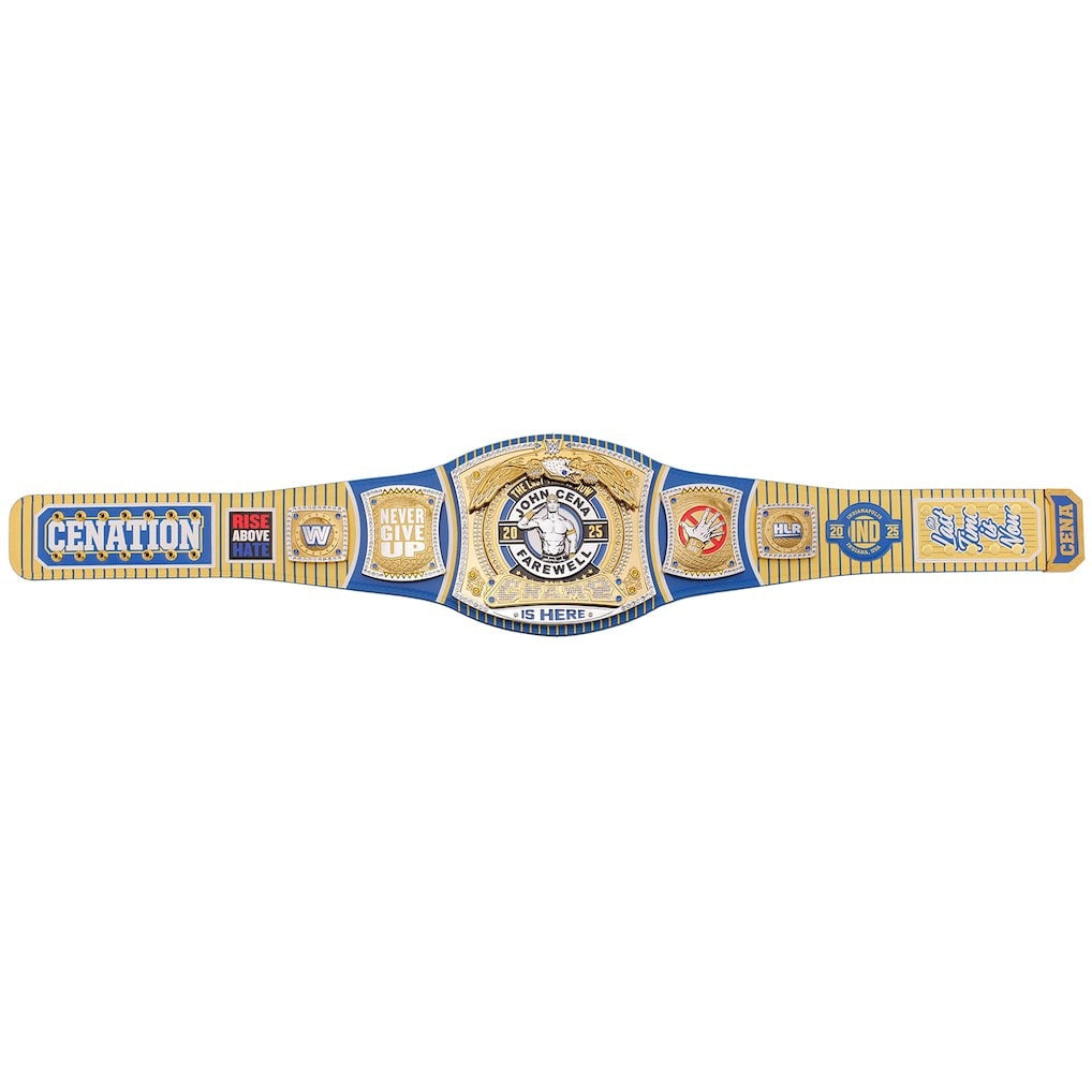 John Cena Farewell Tour 2025 Indianapolis Spinner Championship Replica Title Belt Championship Belt Store