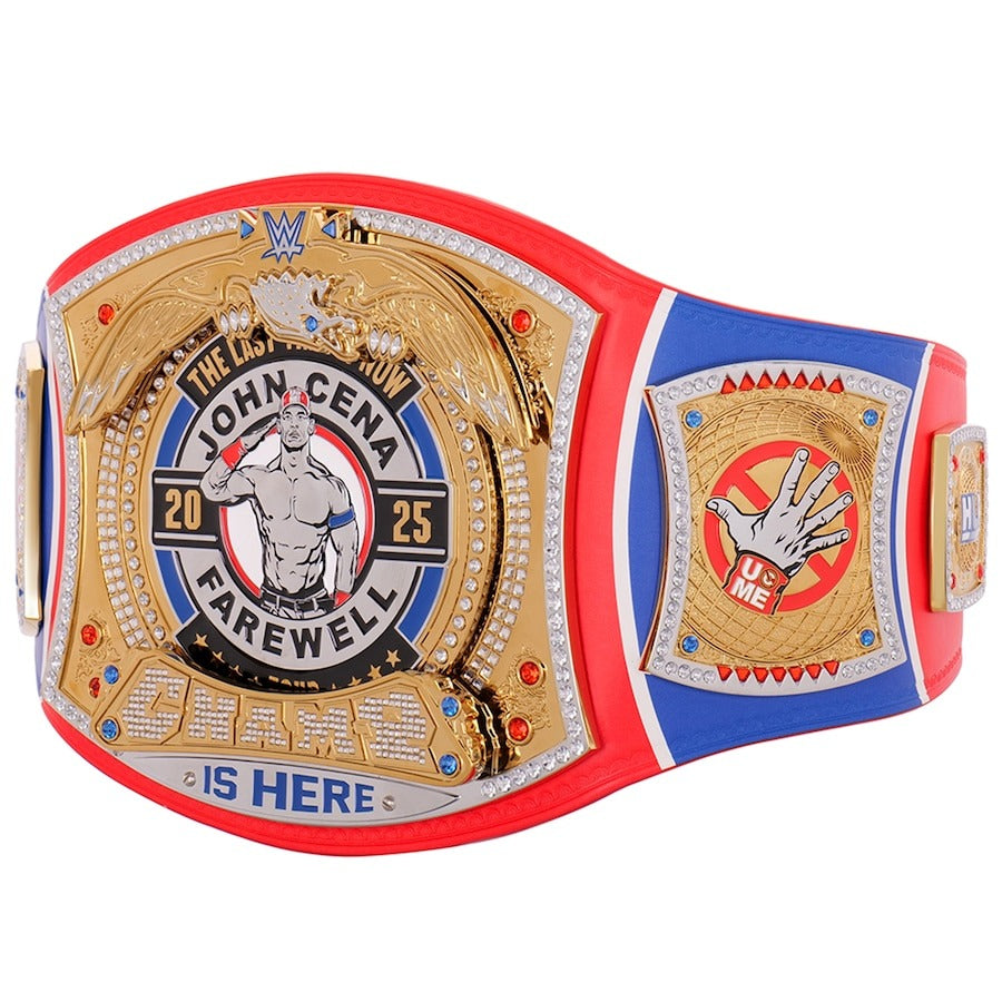 John Cena Farewell Tour 2025 Montreal Spinner Championship Replica Title Belt Championship Belt Store
