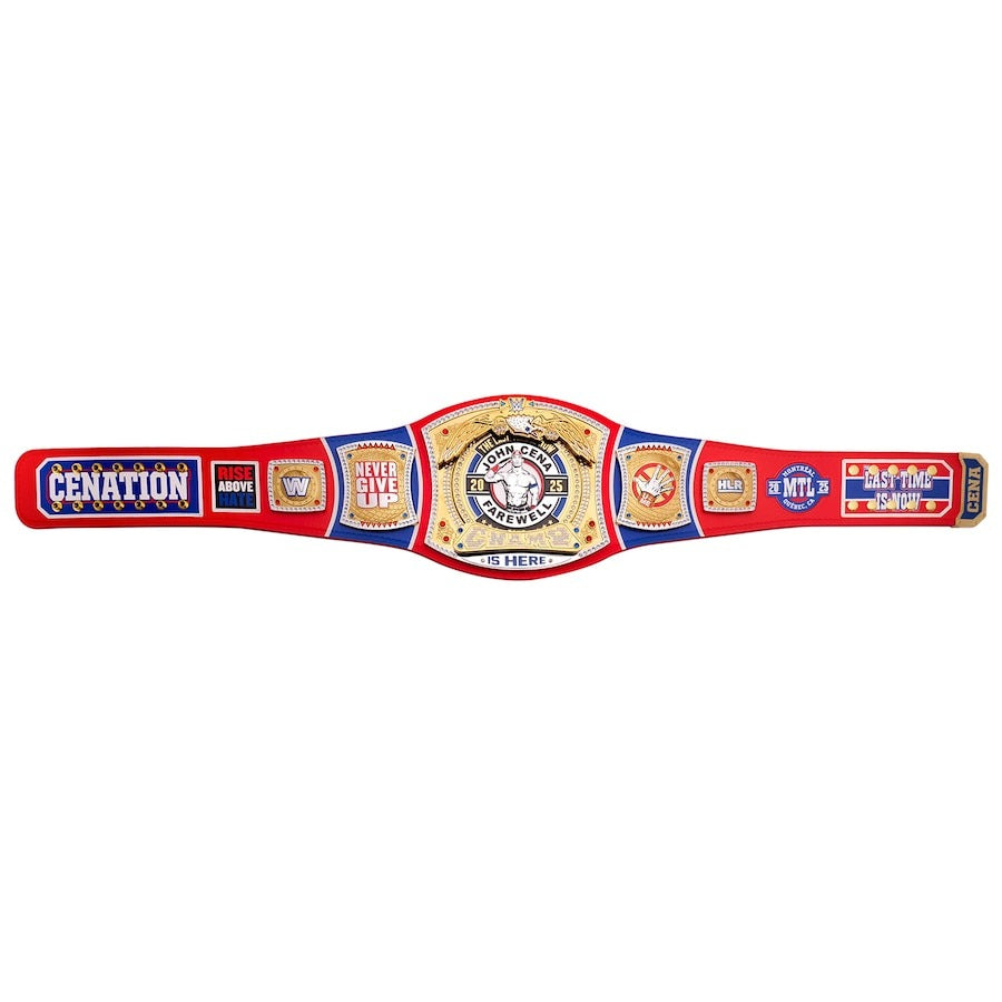 John Cena Farewell Tour 2025 Montreal Spinner Championship Replica Title Belt Championship Belt Store