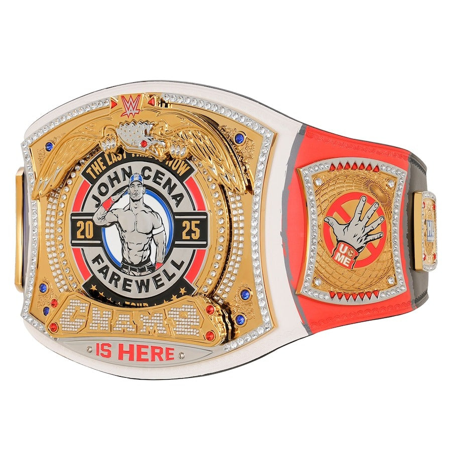 John Cena Farewell Tour 2025 Montreal Spinner Championship Replica Title Belt Championship Belt Store