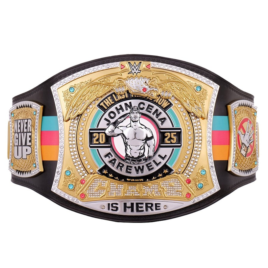 John Cena Farewell Tour 2025 San Antonio Spinner Championship Replica Title Belt Championship Belt Store