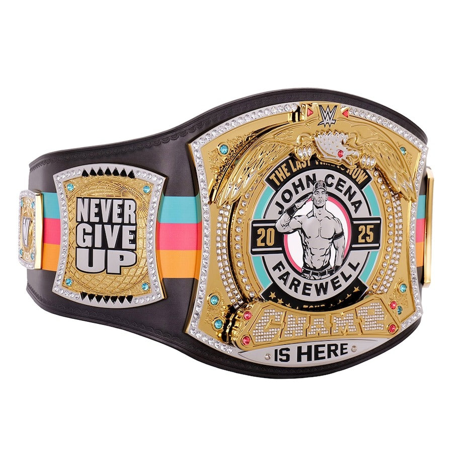 John Cena Farewell Tour 2025 San Antonio Spinner Championship Replica Title Belt Championship Belt Store
