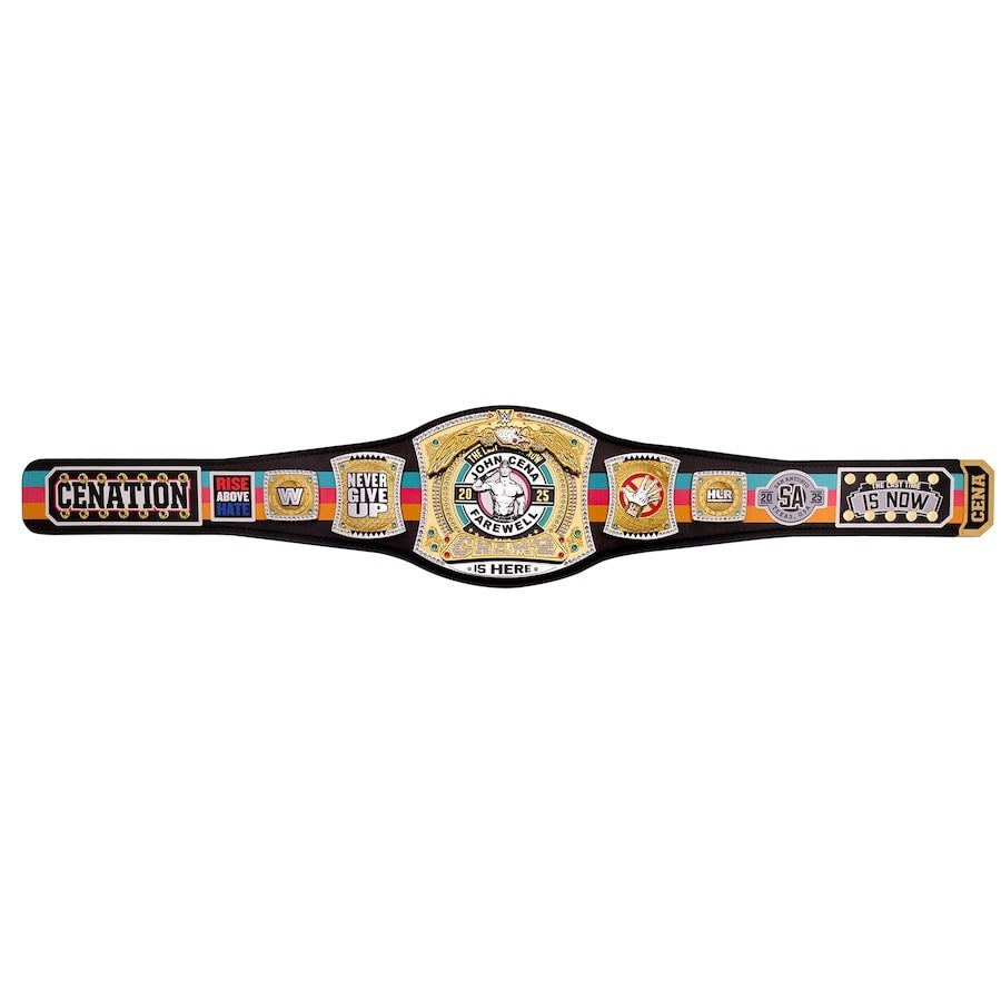 John Cena Farewell Tour 2025 San Antonio Spinner Championship Replica Title Belt Championship Belt Store