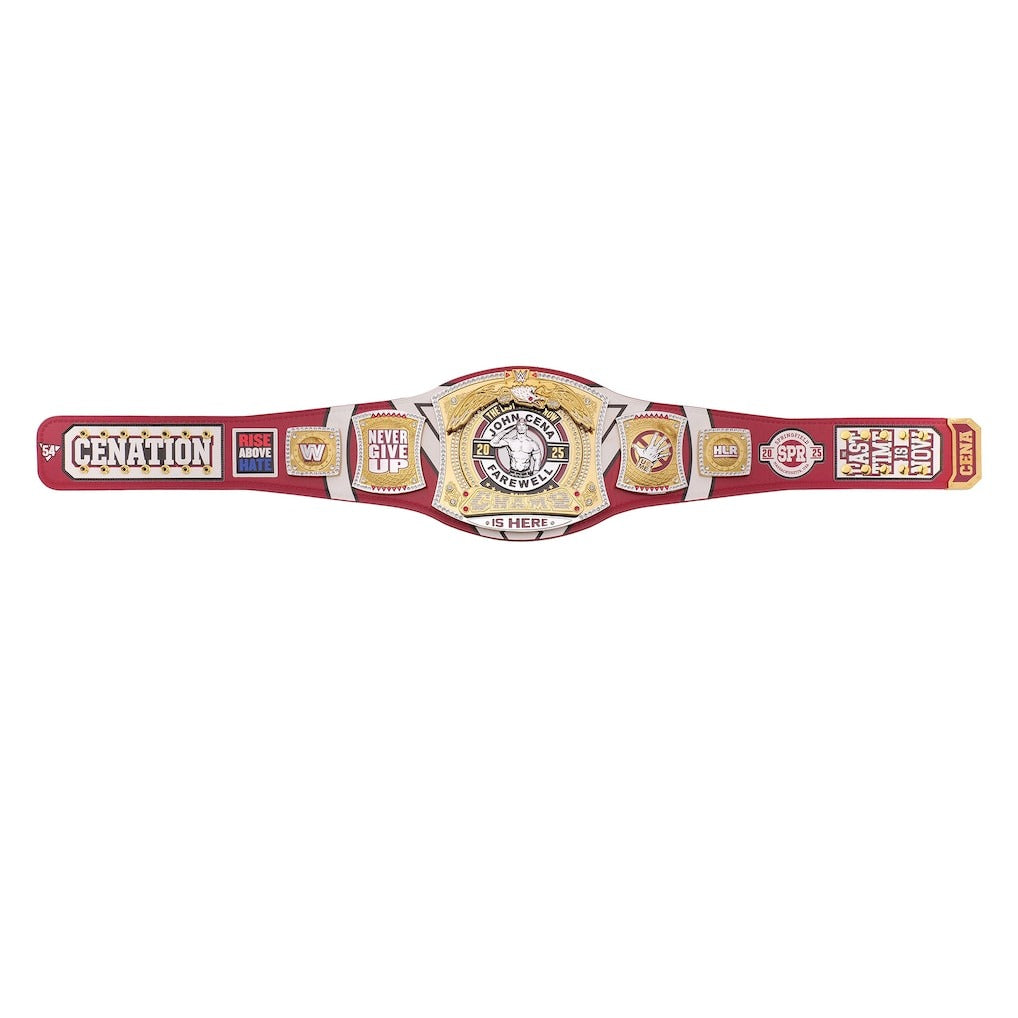 John Cena Farewell Tour 2025 Springfield Spinner Championship Replica Title Belt Championship Belt Store