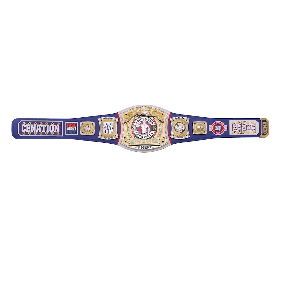 John Cena Farewell Tour SummerSlam 2025 Blue Spinner Championship Replica Title Belt Championship Belt Store