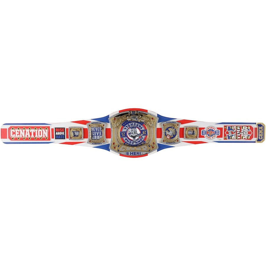 John Cena WWE Autographed 2025 Farewell Tour Indianapolis Replica Title Belt - Limited Edition of 25 Championship Belt Store