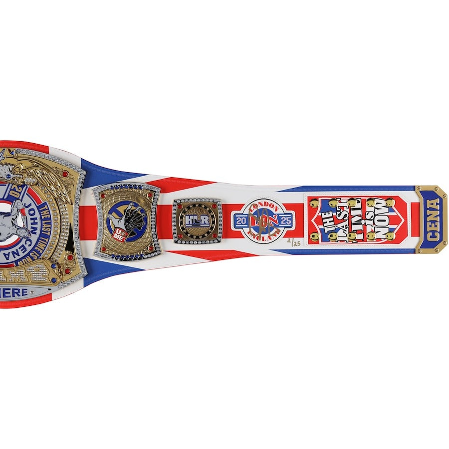 John Cena WWE Autographed 2025 Farewell Tour Indianapolis Replica Title Belt - Limited Edition of 25 Championship Belt Store