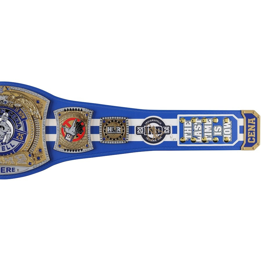 John Cena WWE Autographed 2025 Farewell Tour Indianapolis Replica Title Belt - Limited Edition of 25 Championship Belt Store