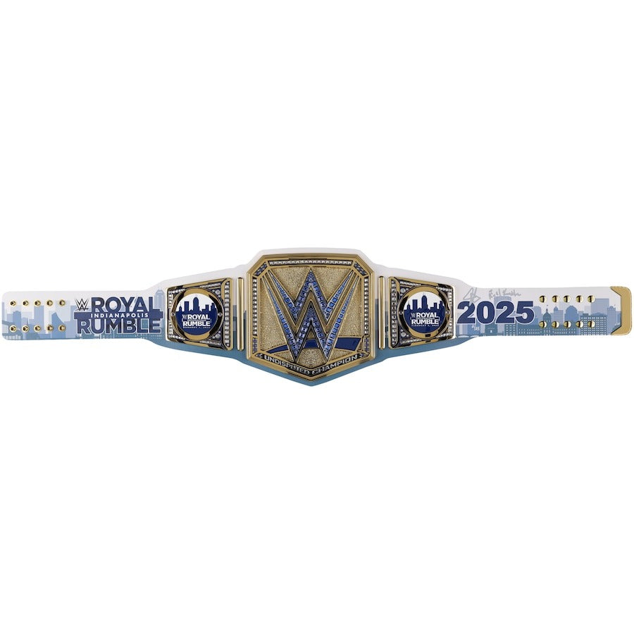 John Cena WWE Autographed 2025 Royal Rumble Replica Title Belt with "Final Rumble" Inscription - Limited Edition of 25 Championship Belt Store