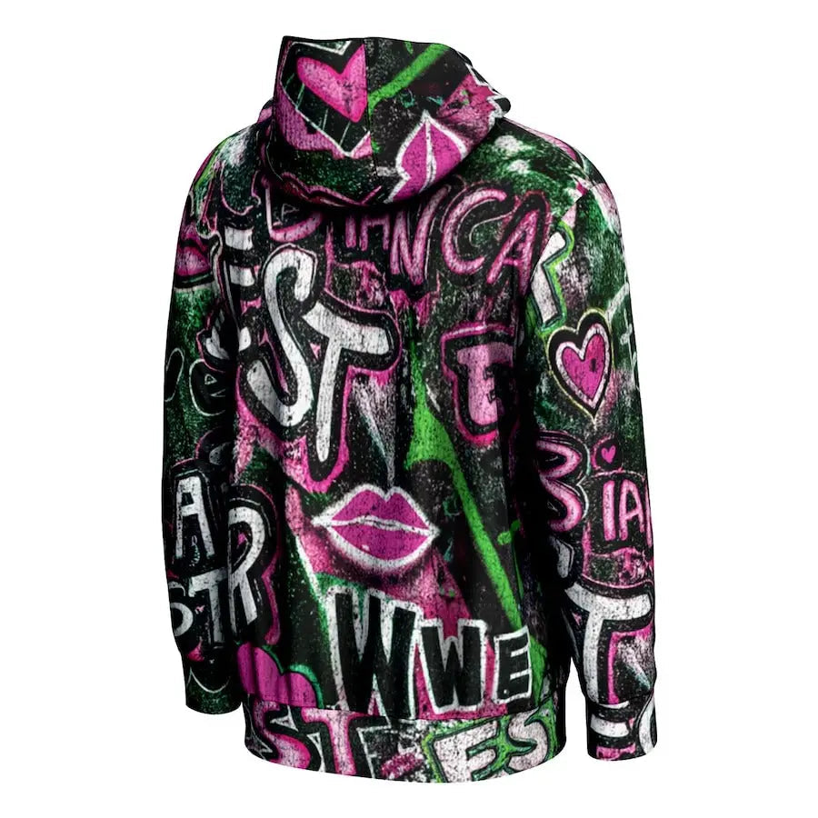 Men's Prosphere Black Bianca Belair Hoodie Championship Belt Store