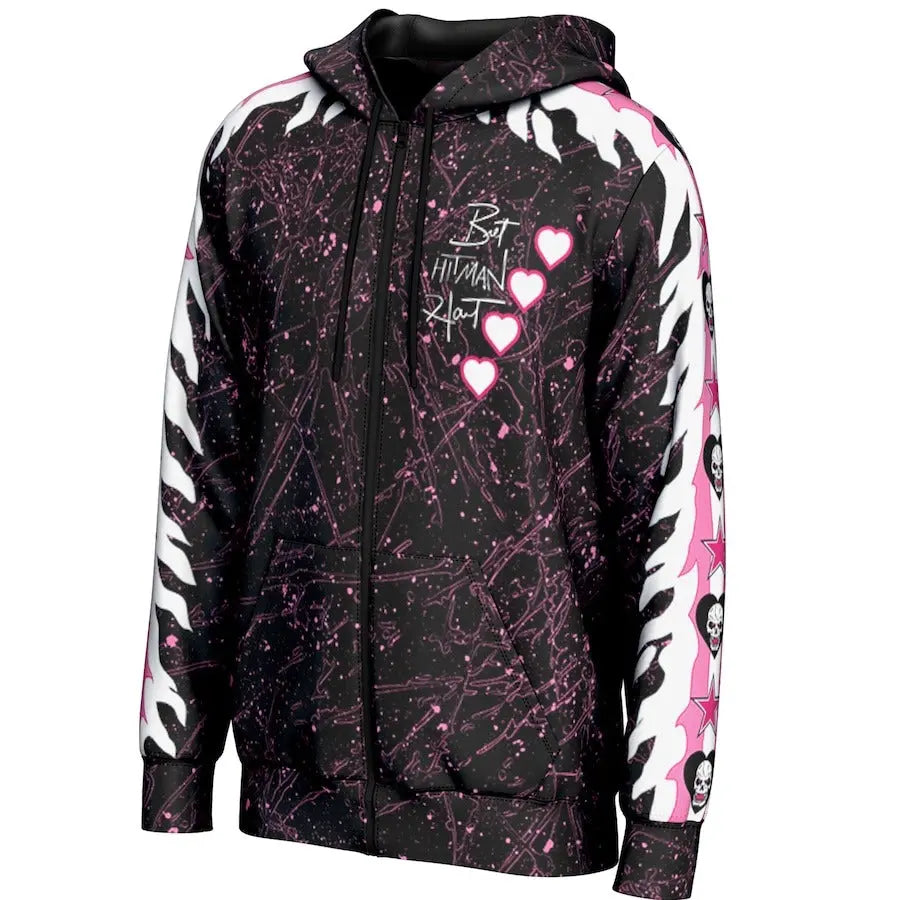 Men's Prosphere Black Bret Hart Hoodie Championship Belt Store