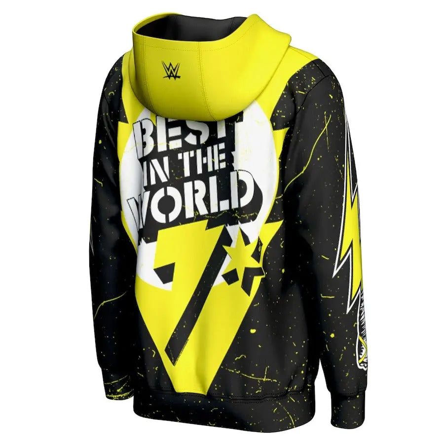 Men's Prosphere Black CM Punk G.O.A.T. Hoodie Championship Belt Store