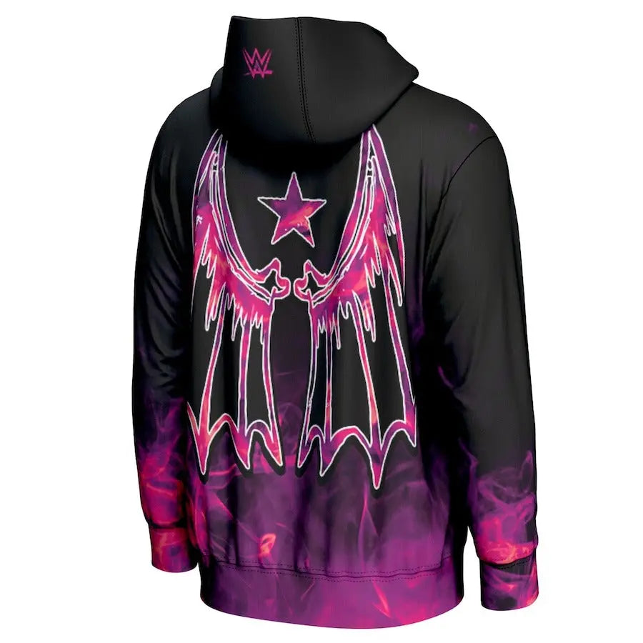 Men's Prosphere Black Damian Priest Entrance Hoodie Championship Belt Store