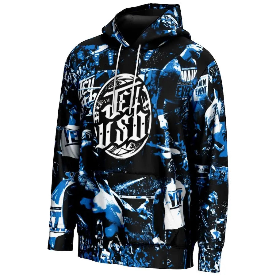 Men's Prosphere Black Jey Uso Crown Hoodie Championship Belt Store