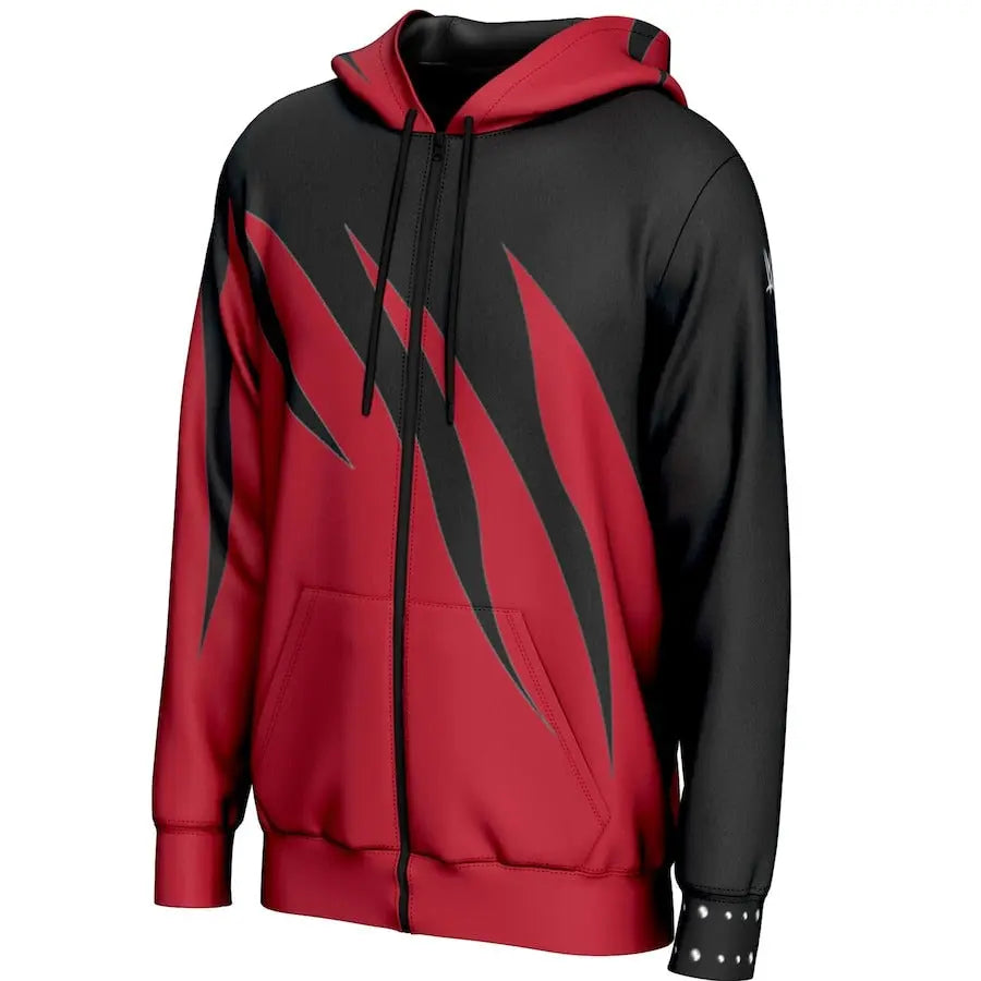 Men's Prosphere Black Kane Flames Hoodie Championship Belt Store