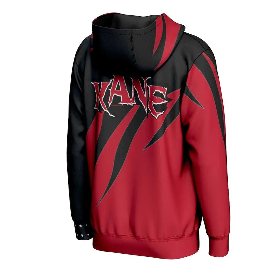 Men's Prosphere Black Kane Flames Hoodie Championship Belt Store