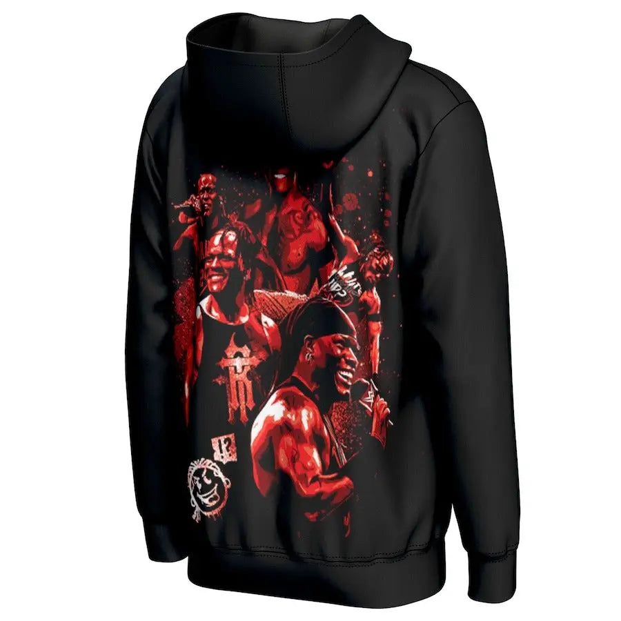 Men's Prosphere Black R-Truth “What’s Up” Hoodie Championship Belt Store