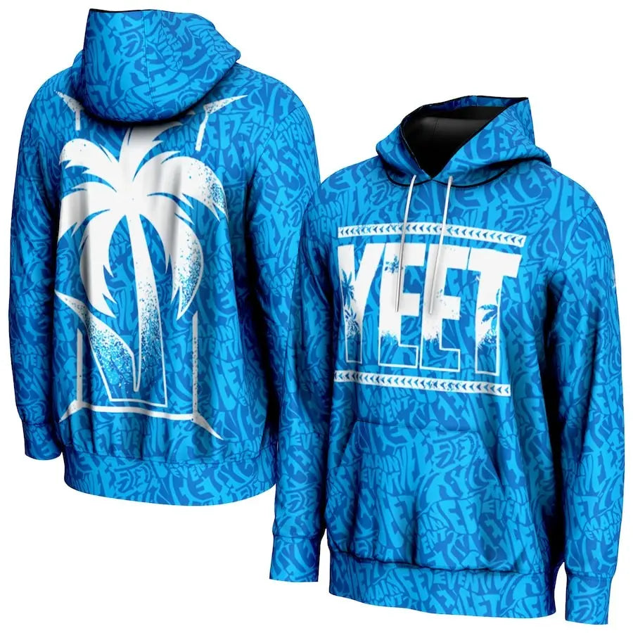 Men's Prosphere Blue Jey Uso “Yeet” Hoodie Championship Belt Store