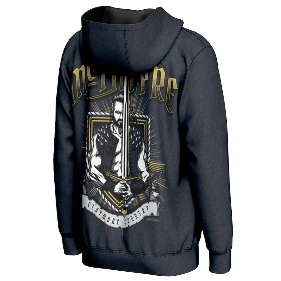 Men's Prosphere Charcoal Drew McIntyre Hoodie Championship Belt Store