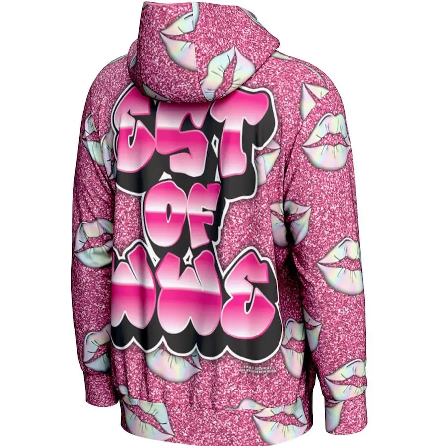 Men's Prosphere Pink Bianca Belair Hoodie Championship Belt Store