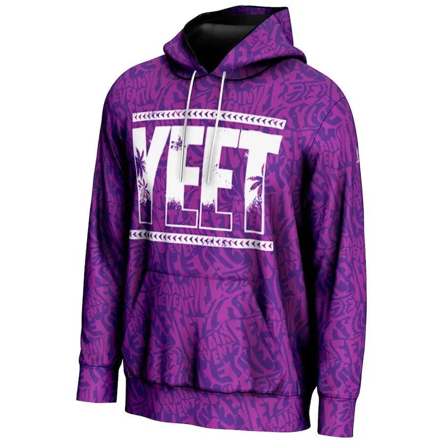 Men's Prosphere Purple Jey Uso “Yeet” Hoodie Championship Belt Store