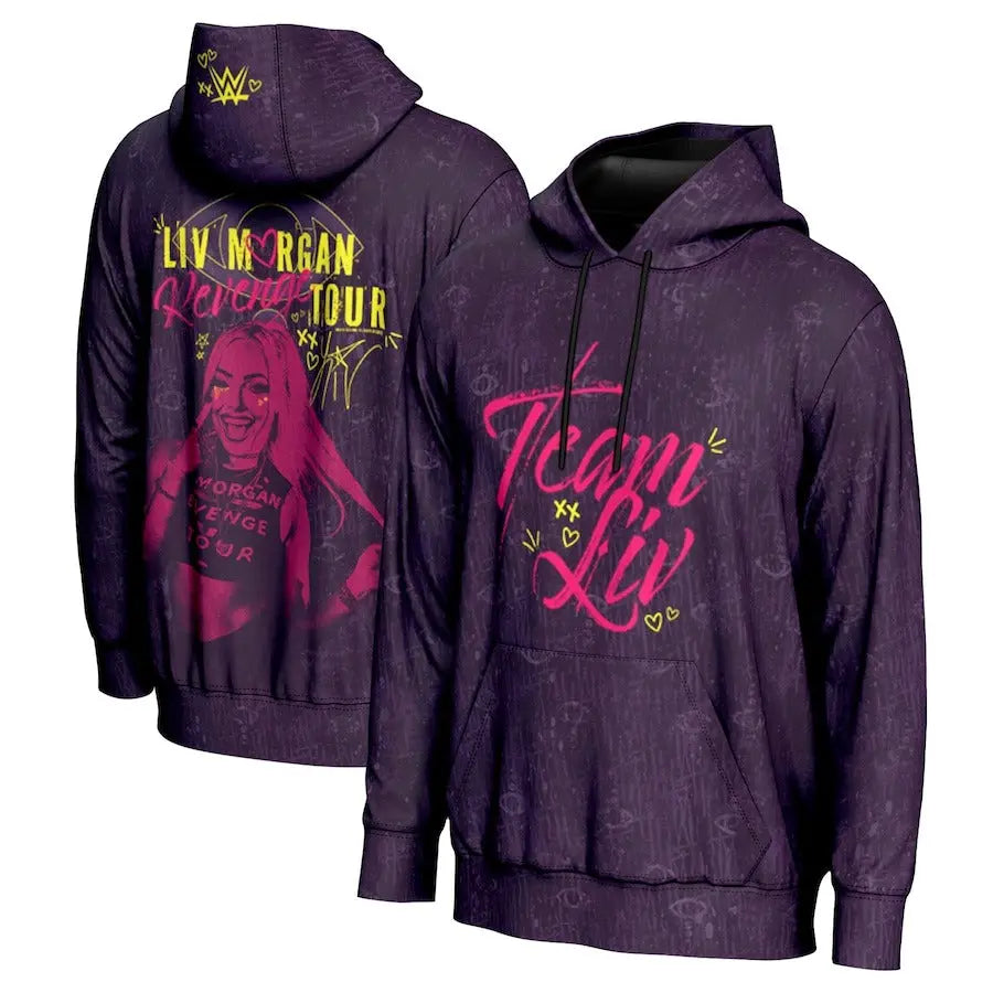 Men's Prosphere Purple Liv Morgan Hoodie Championship Belt Store