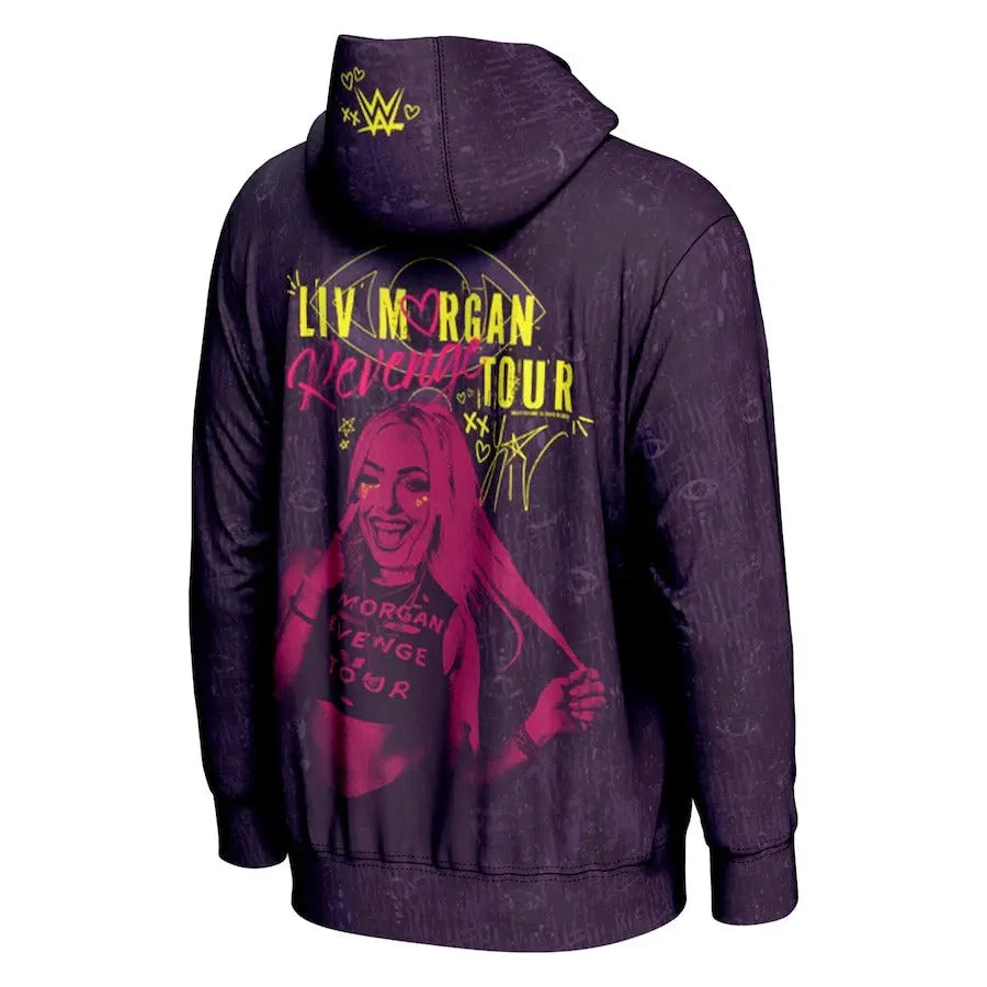 Men's Prosphere Purple Liv Morgan Hoodie Championship Belt Store