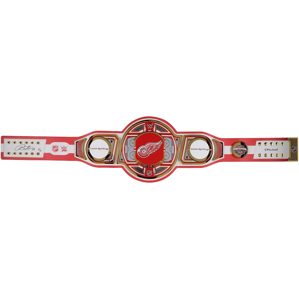 Patrick Kane Detroit Red Wings Autographed WWE Legacy Title Belt Championship Belt Store