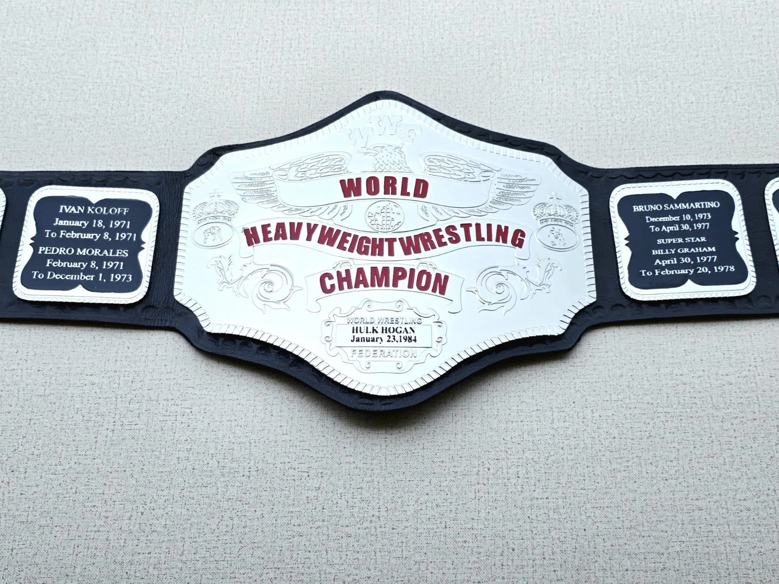 Hogan 84 Championship Belt Nickel Plated...!!! Championship Belt Store
