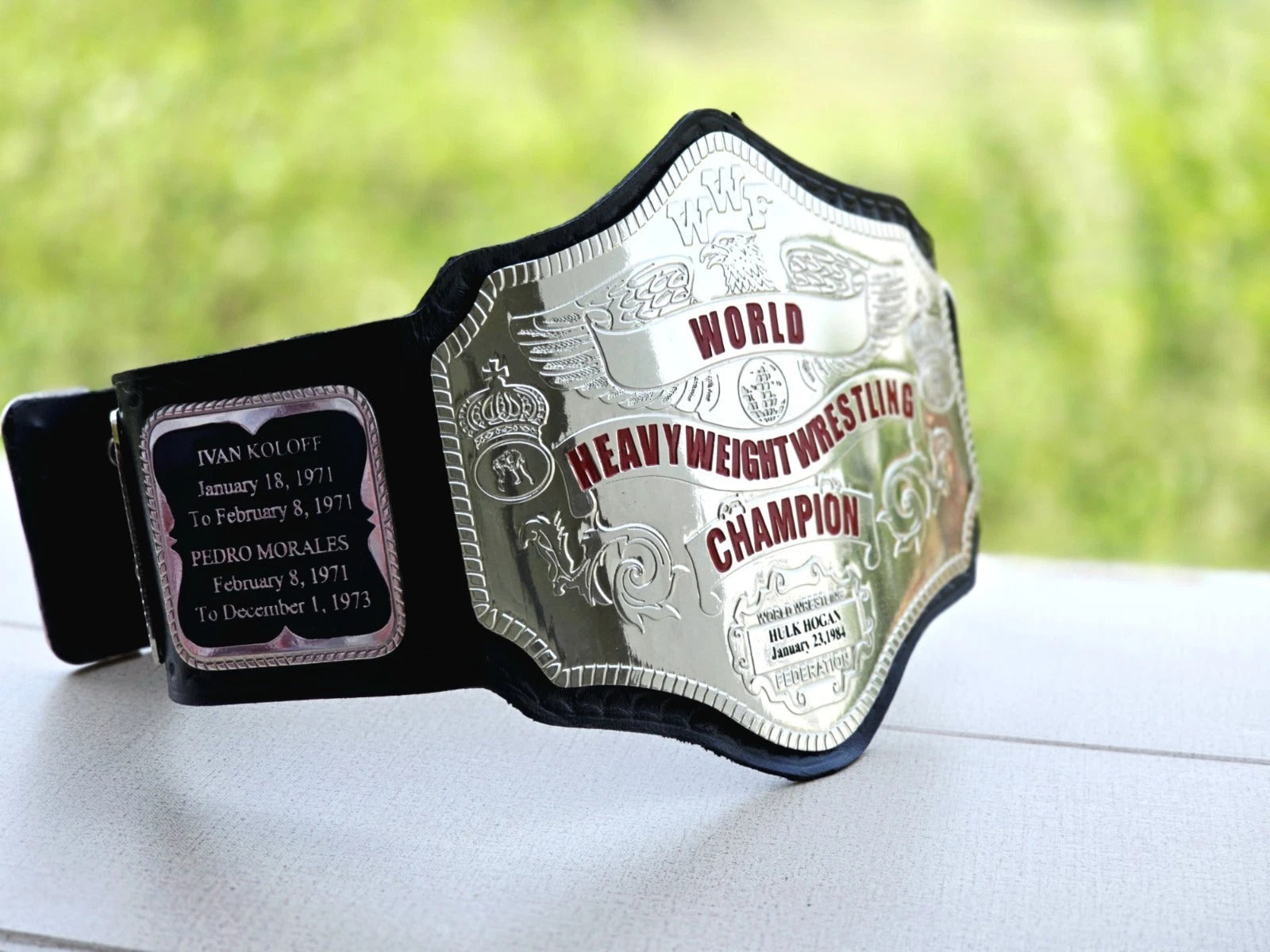 Hogan 84 Championship Belt Nickel Plated...!!! Championship Belt Store