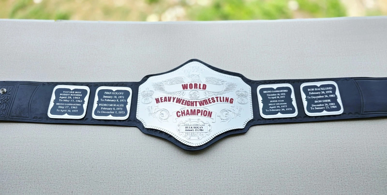 Hogan 84 Championship Belt Nickel Plated...!!! Championship Belt Store