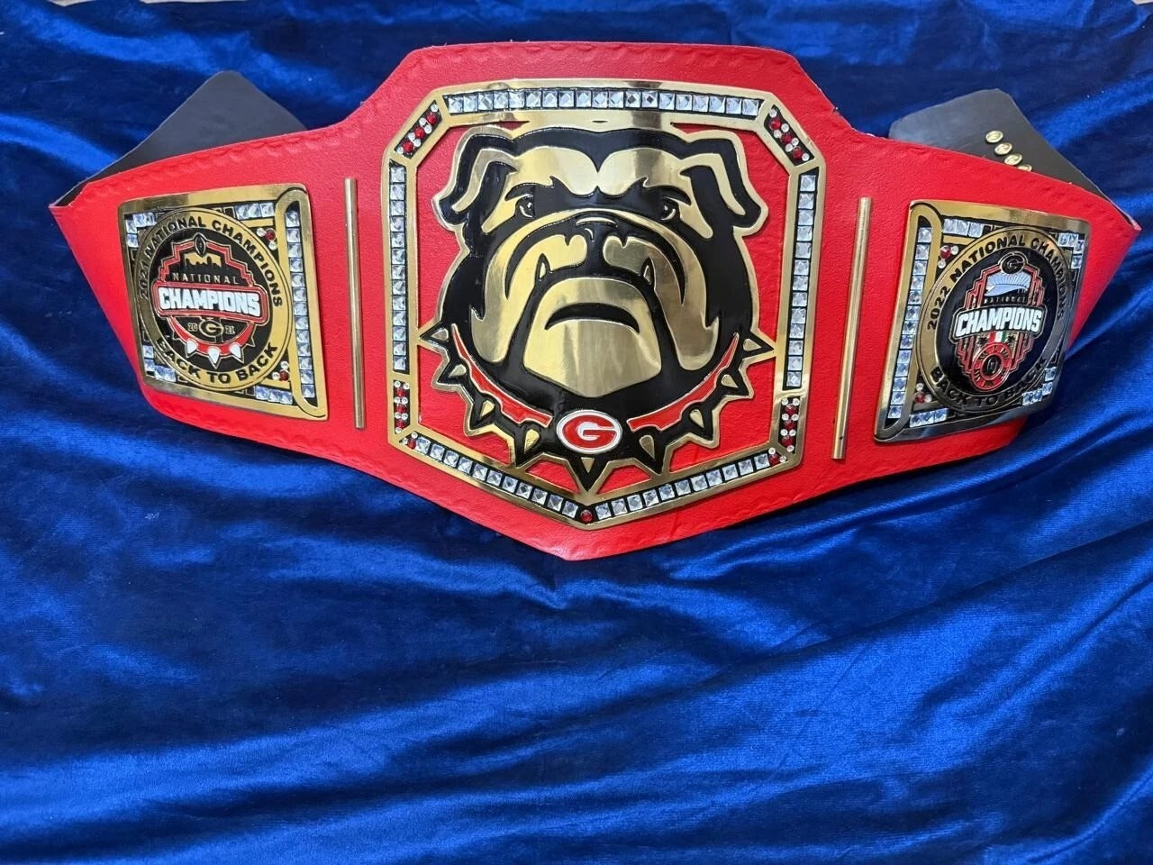 Bulldog Georgia wrestling championship belt Championship Belt Store