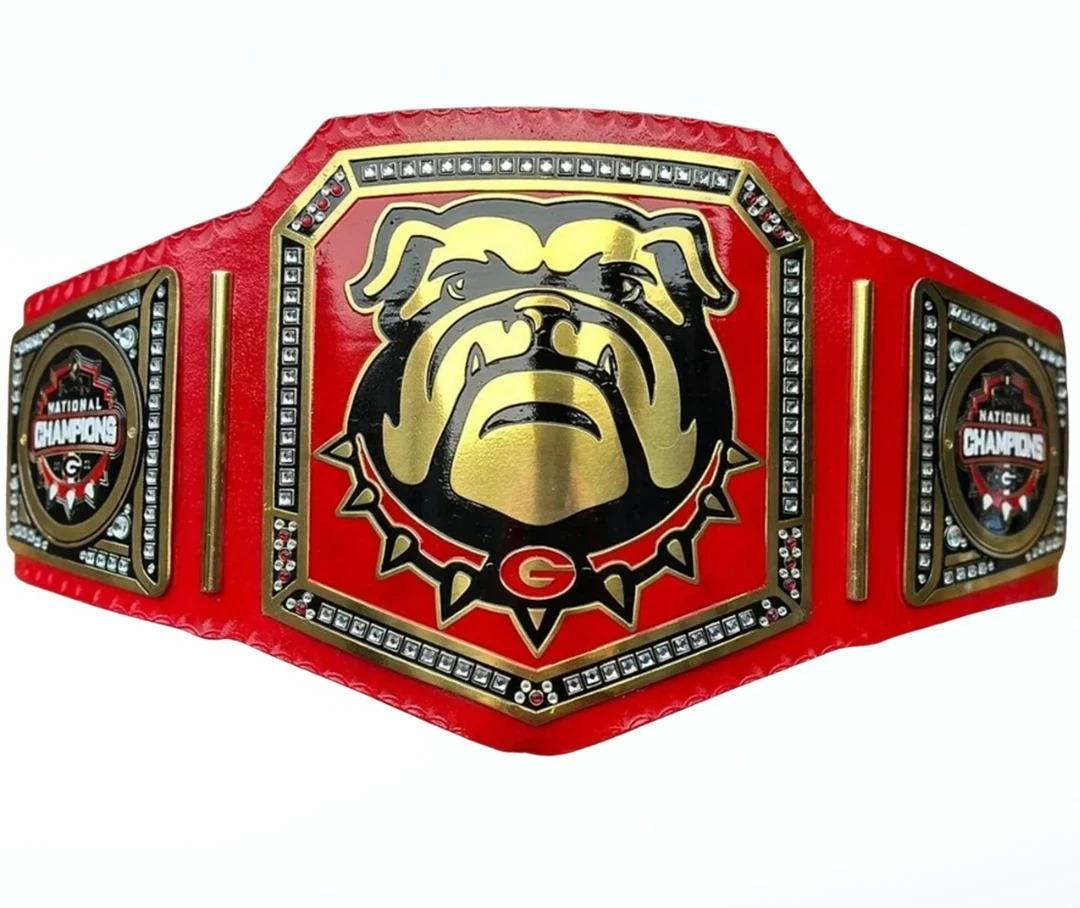 Bulldog Georgia wrestling championship belt Championship Belt Store