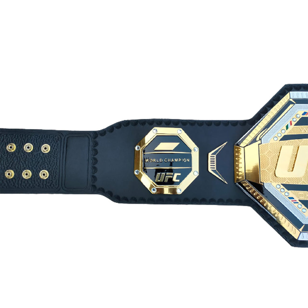 UFC legacy heavyweight championship replica belt with gold and black detailing from Championship Belt Store