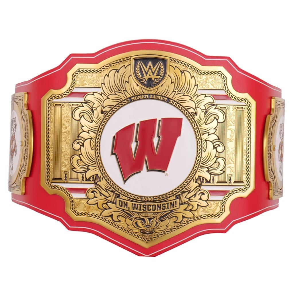 Wisconsin Badgers WWE Legacy Title Belt Championship Belt Store
