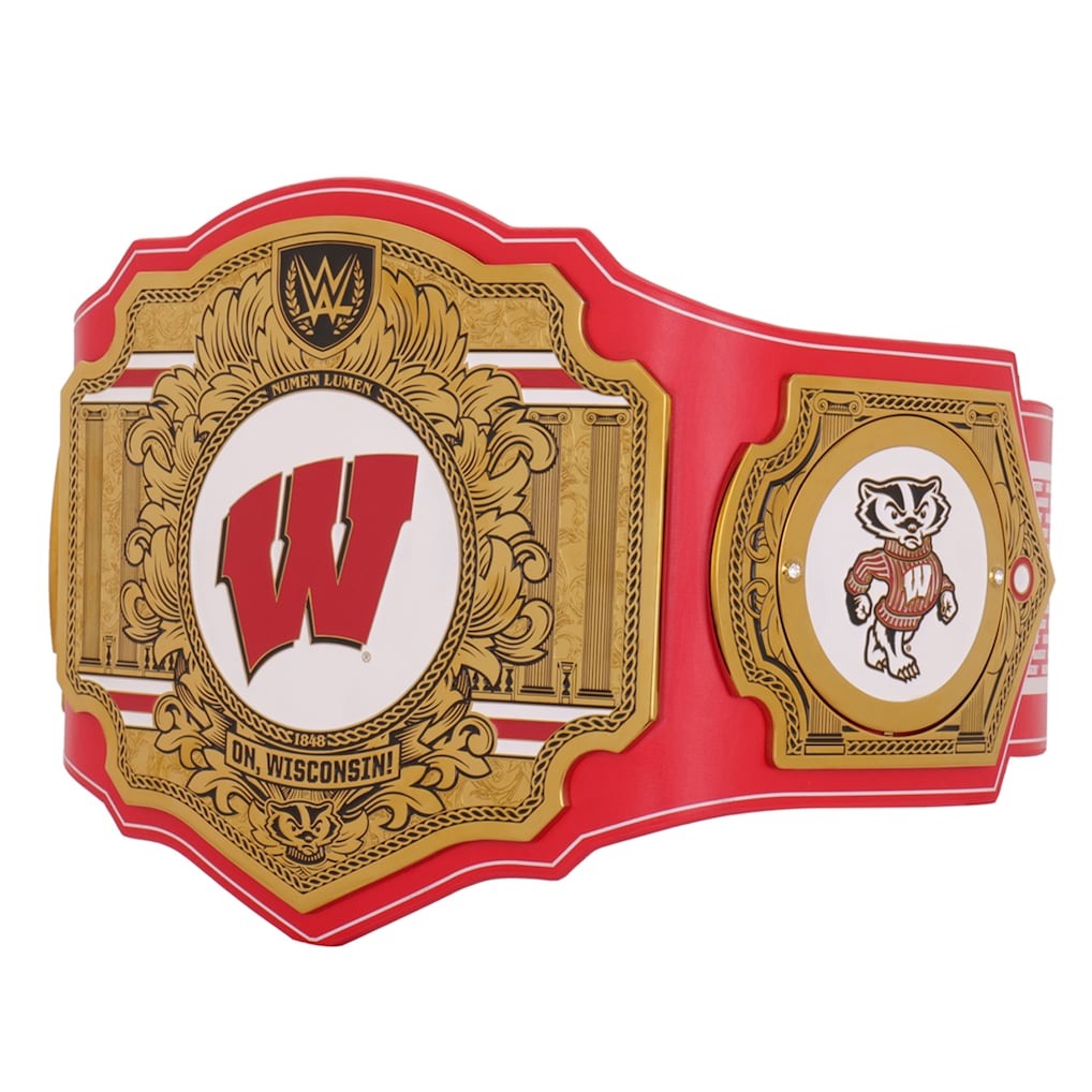 Wisconsin Badgers WWE Legacy Title Belt Championship Belt Store