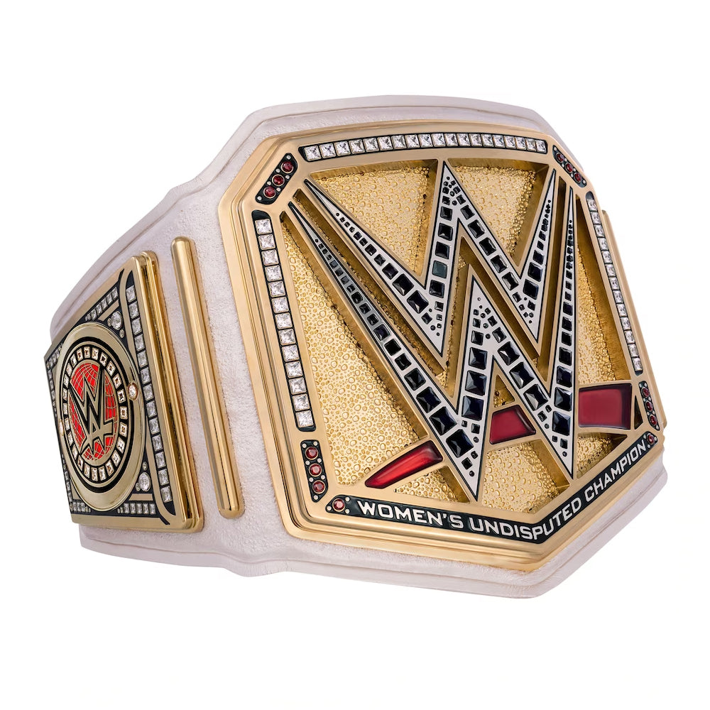 WWE Women's Championship replica belt with gold plating and detailed design from Championship Belt Store